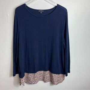 J. Crew Mercantile mixed media sweater size 2x 1694